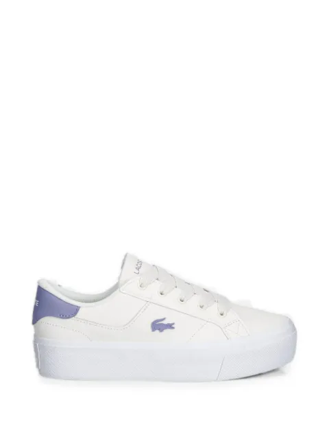 Lacoste logo-patch platform sneakers White 50CFA0035