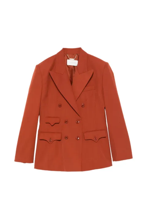 ZIMMERMANN Luna double-breasted blazer Orange 7300JS261