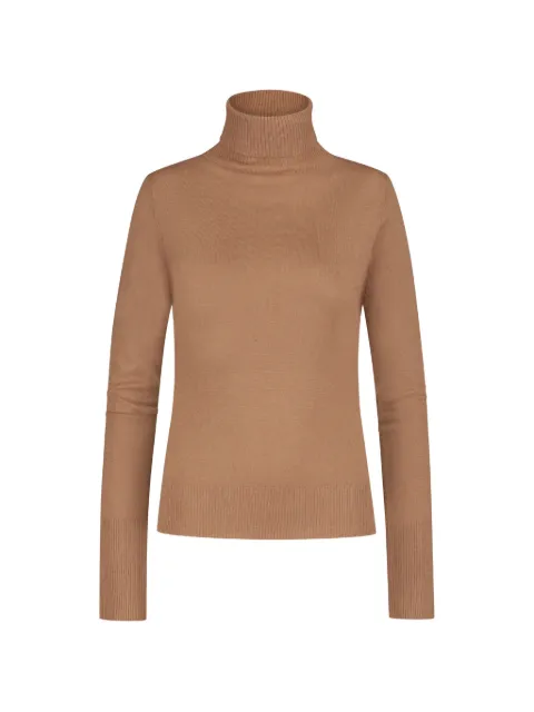 CHAMOIS Fou roll-neck knitted sweater Brown CCLF2008