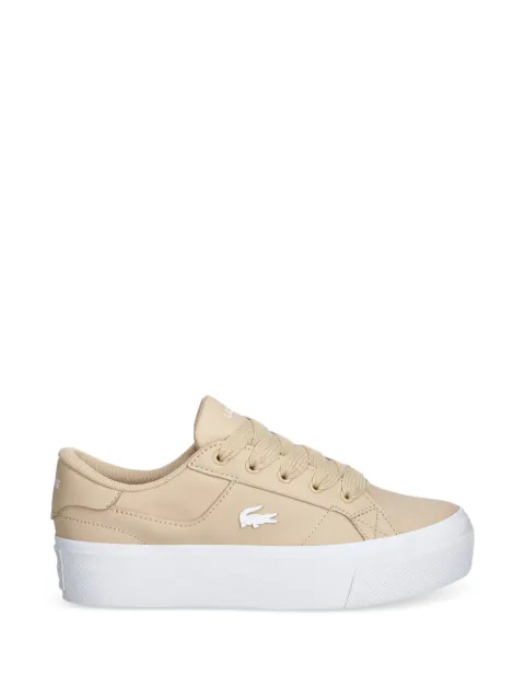 Lacoste logo-patch platform sneakers Neutrals 50CFA0035