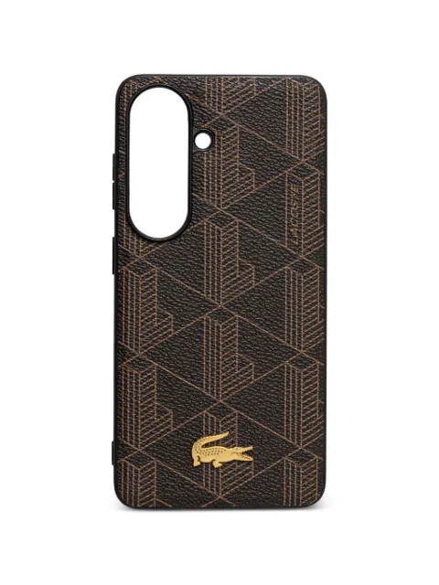 Lacoste logo-plaque Samsung Galaxy S26 case Brown LCHMS26SPBSMW