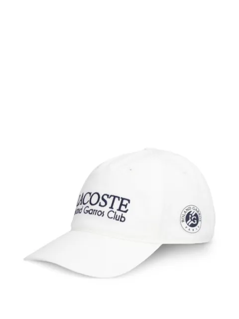 Lacoste Roland Garros logo-embroidered baseball cap White RK0378