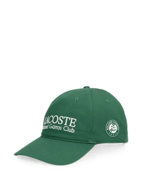 Lacoste Roland Garros logo-embroidered baseball cap Green RK0378