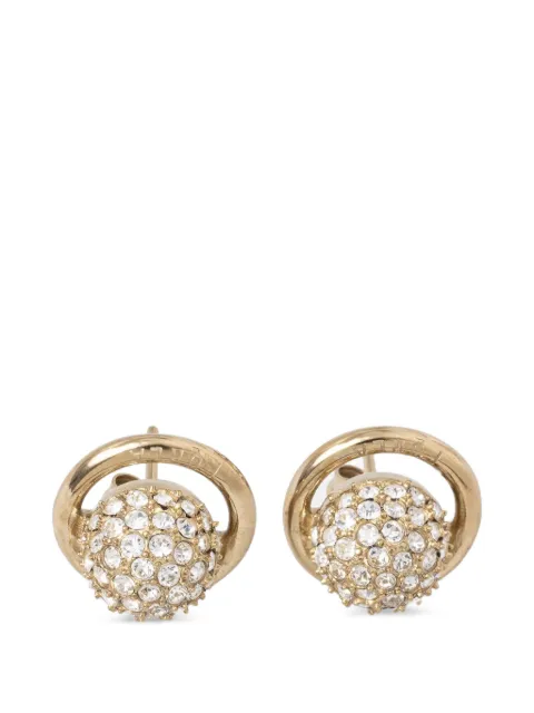 Furla crystal-embellished orb earrings Gold FJ1314ETU