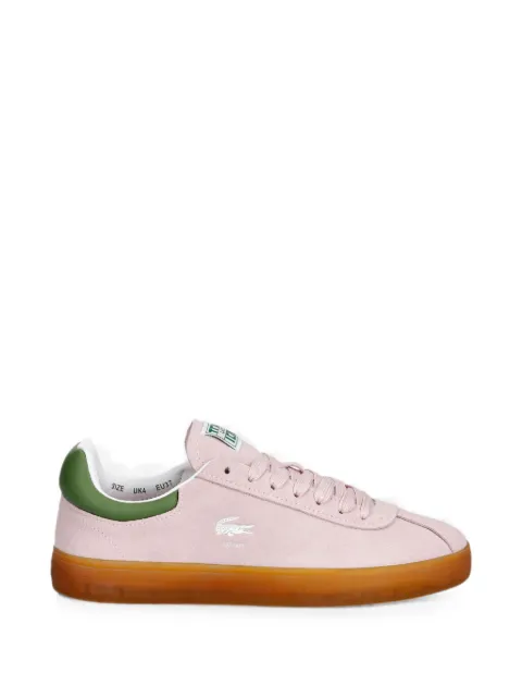 Lacoste logo-patch suede sneakers Pink 51SFA0083ANQ