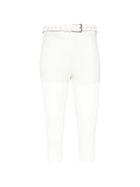 Vestiaire d'un Oiseau Libre belted mesh-panel trousers Neutrals BELTEDMESHPANTS