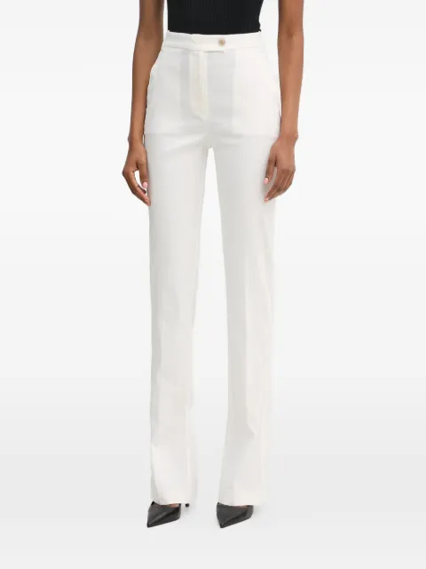 PINKO trousers in linen blend with pressed pleat White 106514A34I
