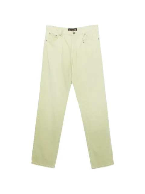 Roberto Cavalli Vintage 2000s charm-detail jeans Green RC250BHB