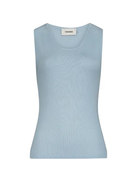 CHAMOIS Fou scoop-neck vest Blue CCLF2026