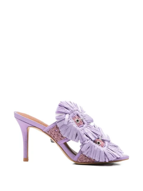 Kurt Geiger London raffia buckle heels Purple 5595795999