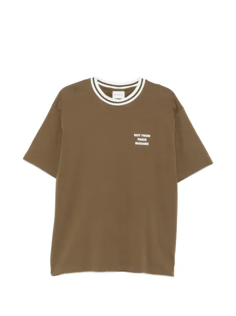 Drôle De Monsieur cotton T-shirt Green LTS189CO002