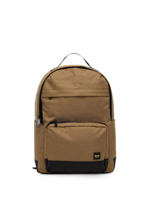 Blauer logo-print backpack Neutrals EAST01