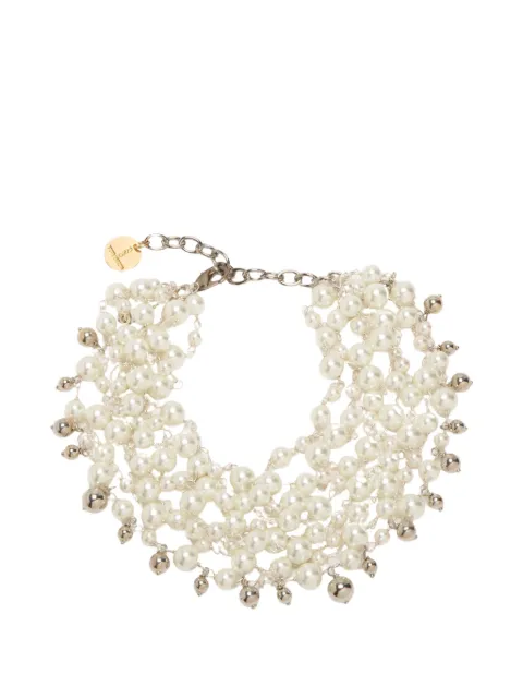 Silvia Gnecchi Miru faux-pearl beaded necklace Silver 011MIRU