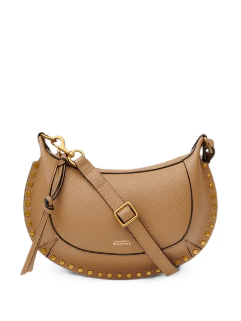 ISABEL MARANT Oskan Moon studded leather shoulder bag Neutrals PP0003FAD1C04M