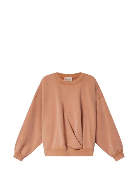 MARANT ÉTOILE Sauria wrap-front hoodie Orange SW0149FAD1M01E