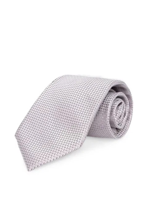 Michael Kors geometric-pattern tie Purple MK0DT00225