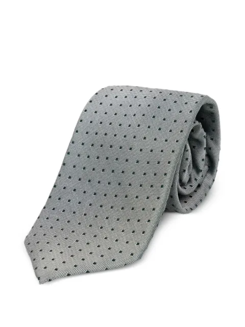 Michael Kors geometric-pattern tie Grey MK0DT00222