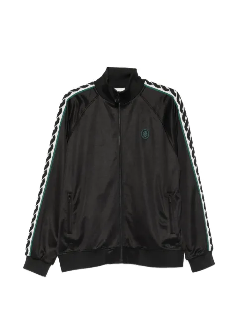 Drôle De Monsieur logo-patch side-stripe jacket Black PERMSJ009PL177