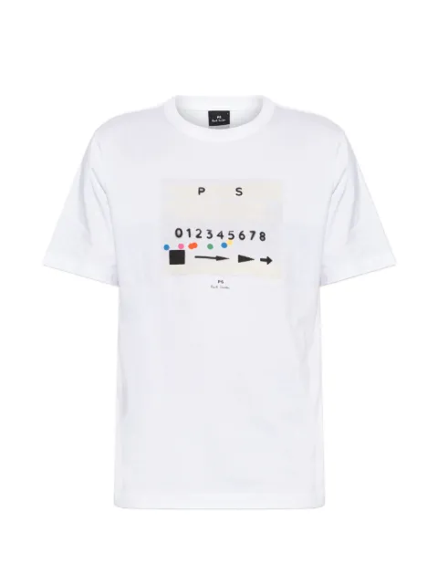 PS Paul Smith graphic-print cotton T-shirt White M2R011RWP6868