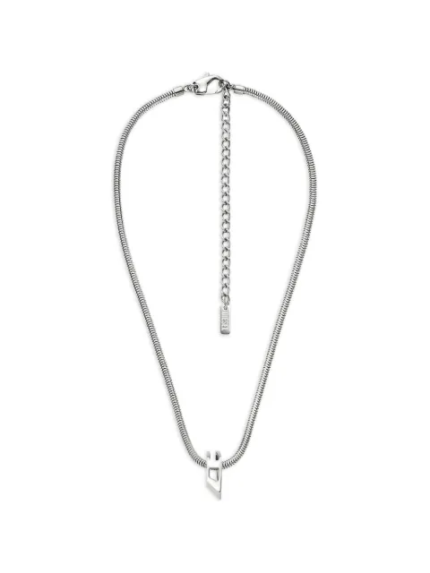 Diesel stainless steel chain necklace Silver DX167200DJW