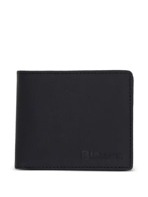 Blauer leather bi-fold wallet Black COP01