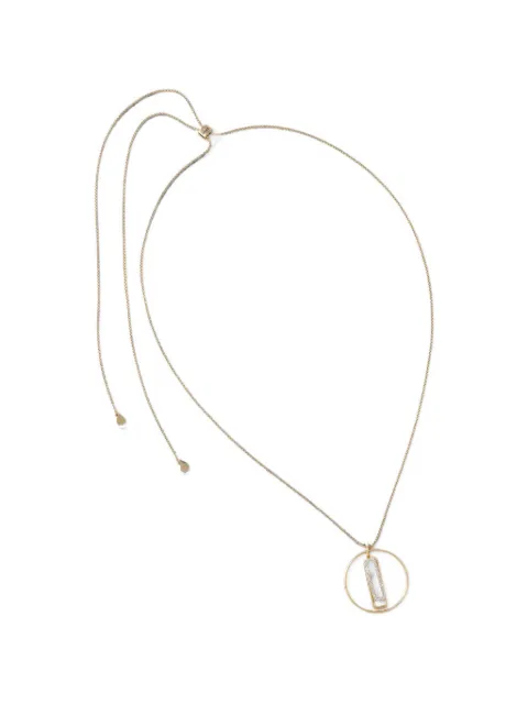 DKNY crystal-embellished geometric pendant necklace Gold 04N00355