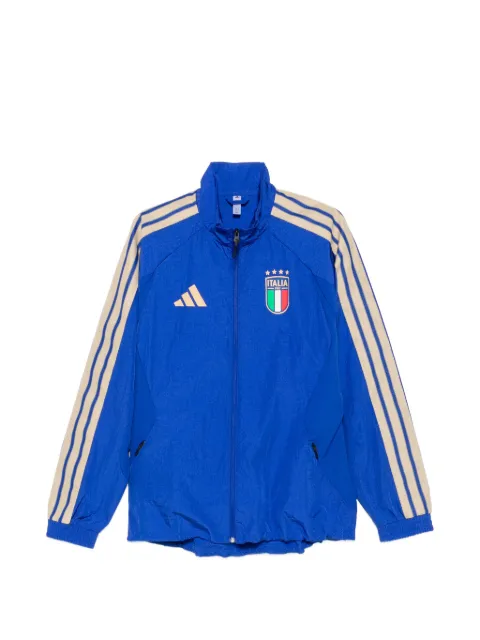 adidas logo-print striped jacket Blue JY9602