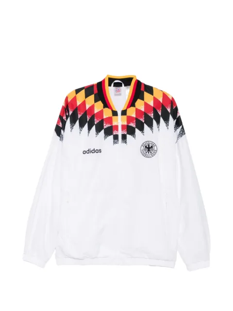 adidas logo-embroidered jacket White JW8809