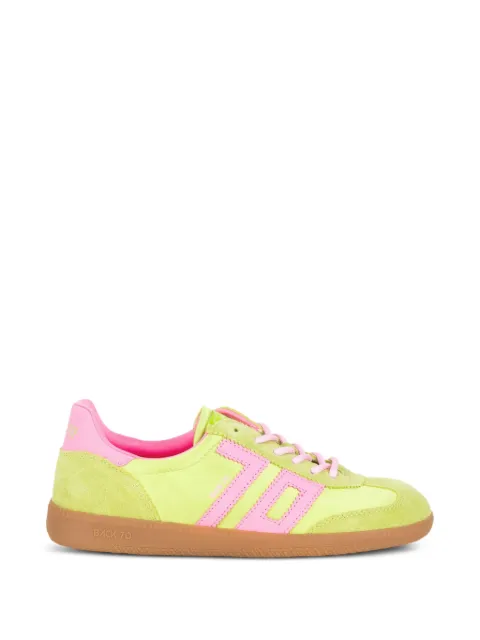 BACK 70 Ghost logo-patch sneakers Yellow GHOSTC26103SATINLIME