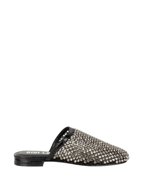 Bibi Lou crystal-embellished woven mules Silver 953Z00HG