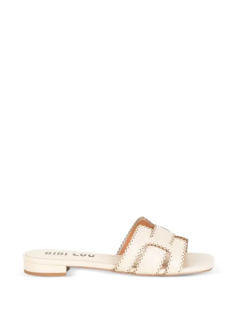 Bibi Lou Holly scalloped cut-out flat sandals Neutrals 755Z10VK