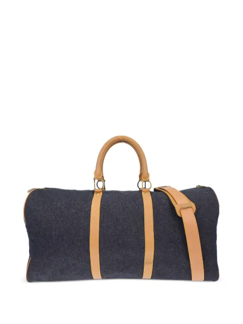 Christian Dior Pre-Owned 2011 zip-fastening duffle bag Blue 135842
