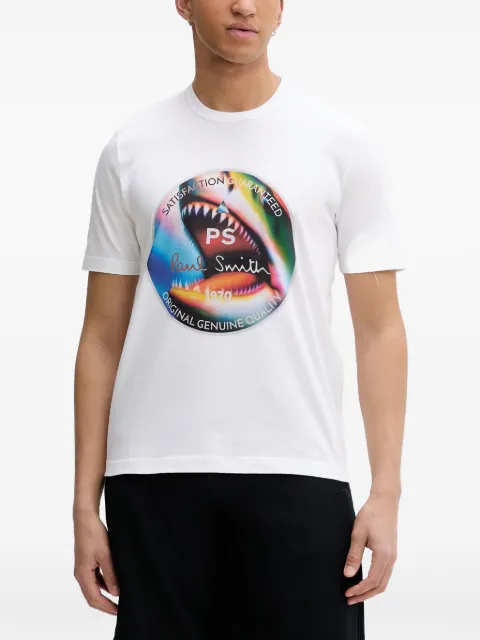 PS Paul Smith shark-print cotton T-shirt White M2R220XVP5790