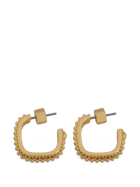 Michael Kors crystal-embellished fluted hoop earrings Gold MKJ8613710