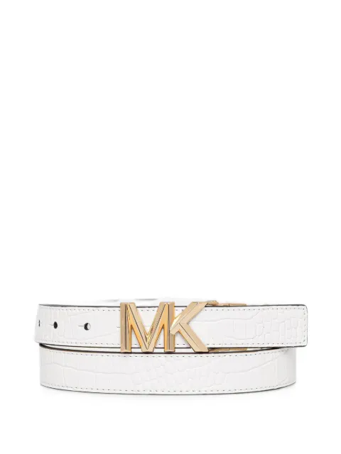 Michael Michael Kors logo-buckle belt White 29MKWB557918