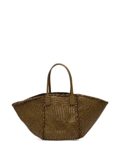 DRAGON DIFFUSION Teresa woven tote bag Green 8558