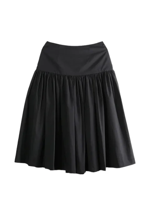 Amomento gathered A-line skirt Black AM26SSW18PT