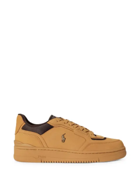 Polo Ralph Lauren Open Masters nubuck-panelled trainer Brown 809P15665003