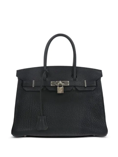 Hermès Pre-Owned 2013 30 Birkin leather handbag Blue 146151