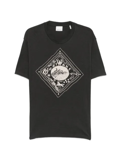 MARANT graphic-print T-shirt Black TS0338HAD3N04H