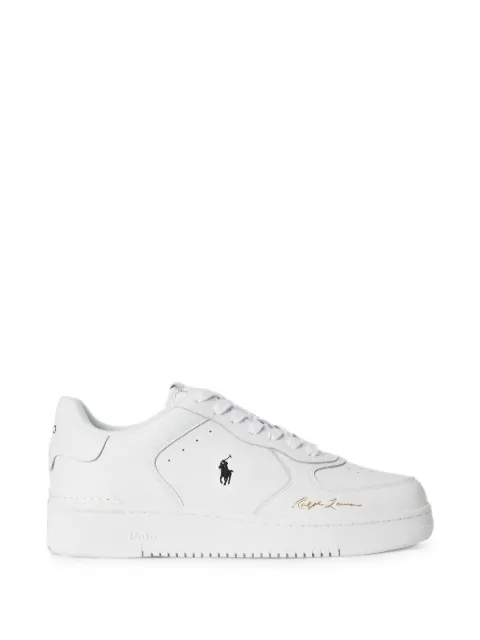 Polo Ralph Lauren logo-print leather sneakers White 809P17938001