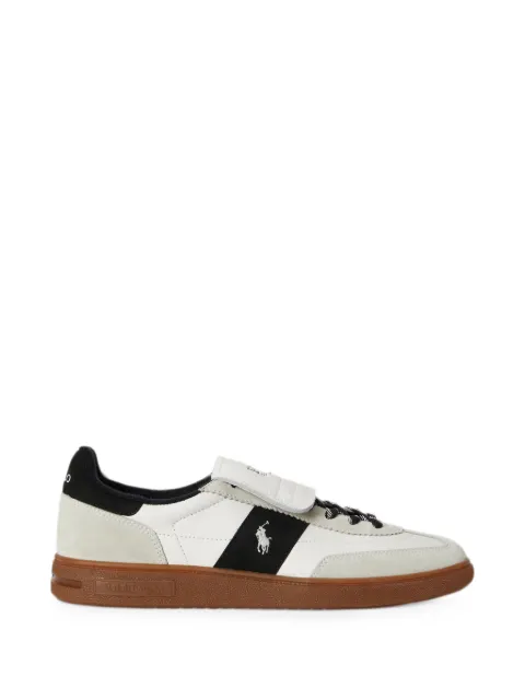 Polo Ralph Lauren logo-embroidered leather sneakers White 809P15675002