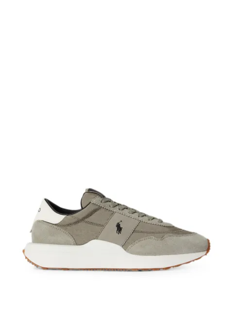 Polo Ralph Lauren Train 89 suede-panelled trainer Grey 809P15709002