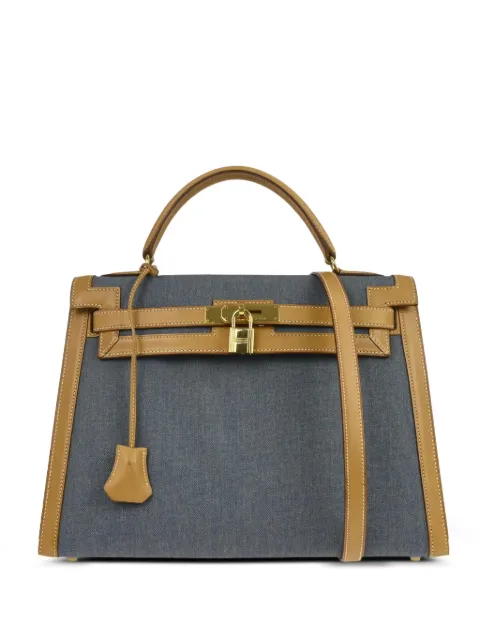 Hermès Pre-Owned 1997 32 Kelly Sellier handbag Blue 146321