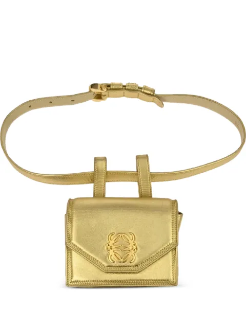Loewe Pre-Owned 1990-2000s Anagram leather belt bag Gold 136252