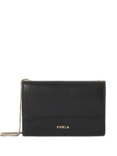 Furla Lia chain-link leather wallet Black WP00609BX31041007