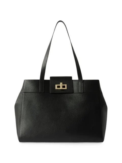 Furla large grainy-leather tote bag Black WB01952BX45461007