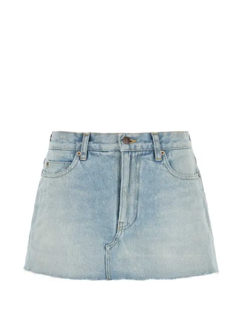 Balenciaga belt-loops skort Blue 872186TDW14