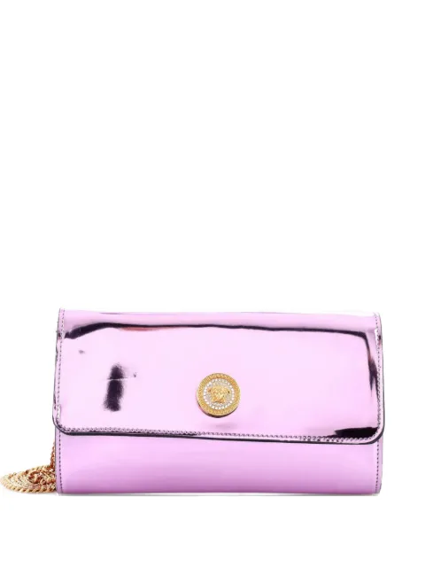 Versace Pre-Owned La Medusa Clutch on Chain Patent crossbody bag Purple XU5CFP3FRHW5AALU