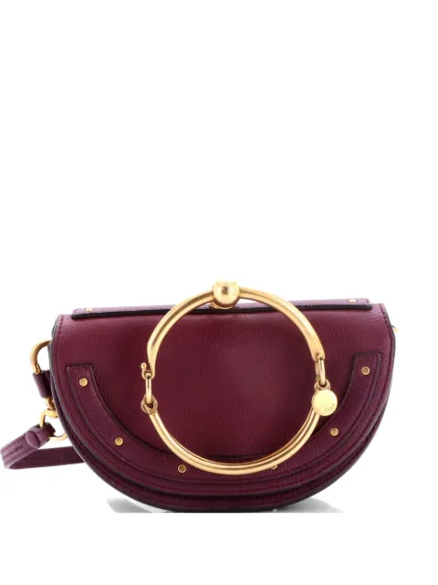 Chloé Pre-Owned Nile Leather Mini crossbody bag Purple QUKNBEMBIQSI6BFD